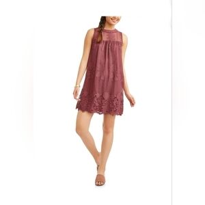 Juniors' Sleeveless Lace Dress Western size m EUC